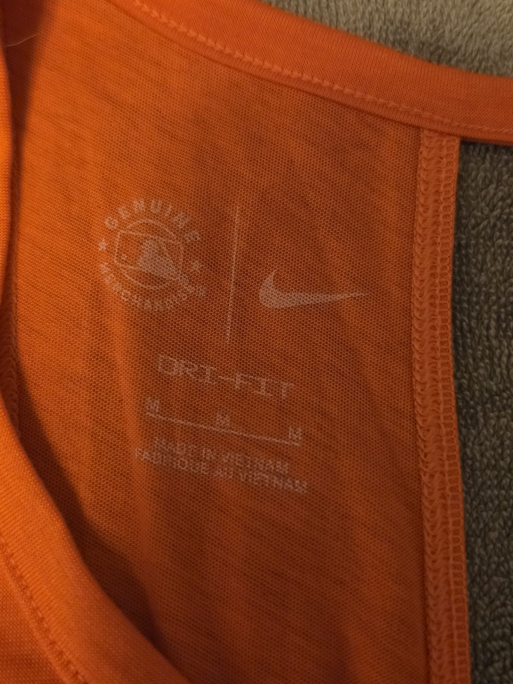 Nike Houston Astros Orange Dri-FIT Racerback Tank - Picture 2 of 3